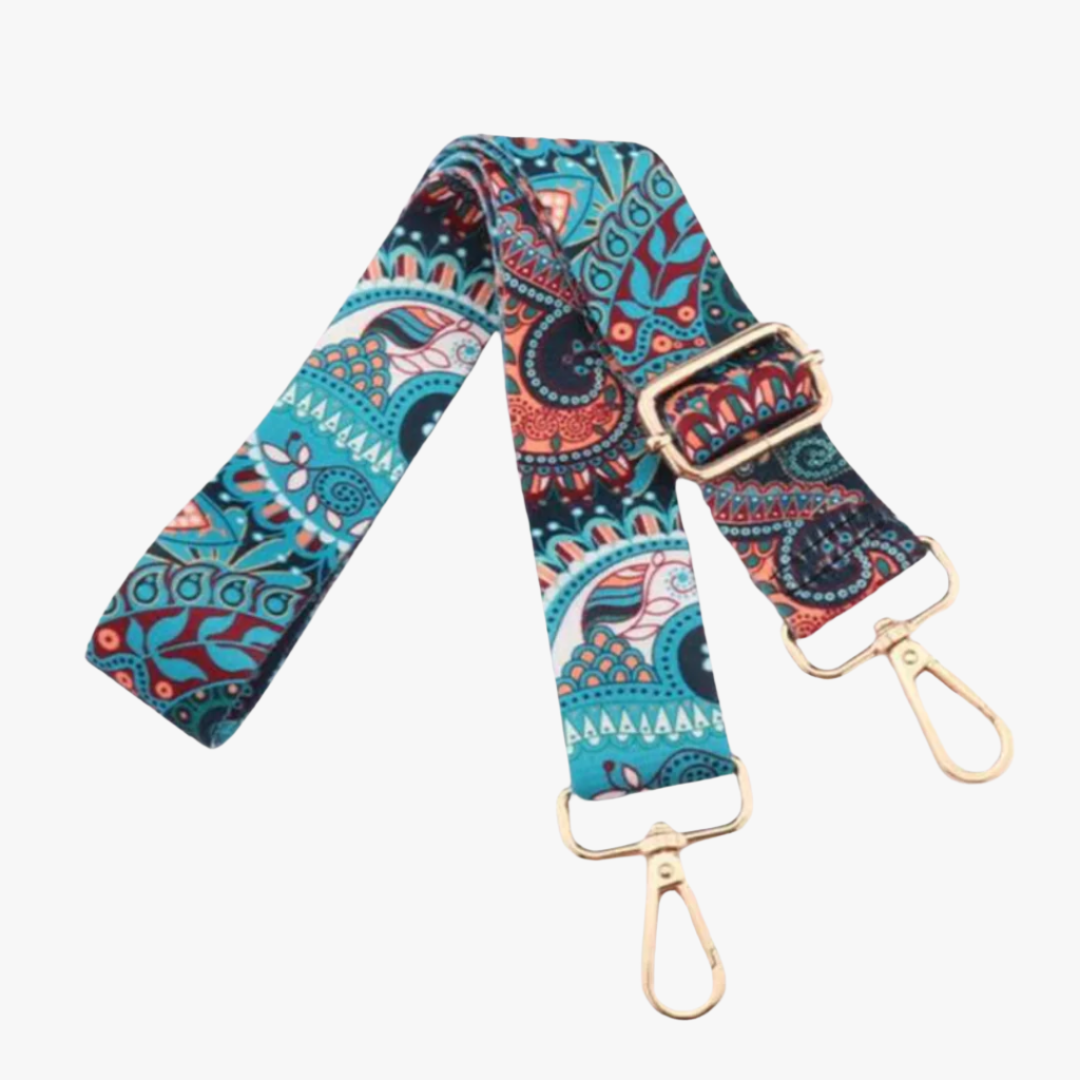 Multi Print Mint Bag Strap