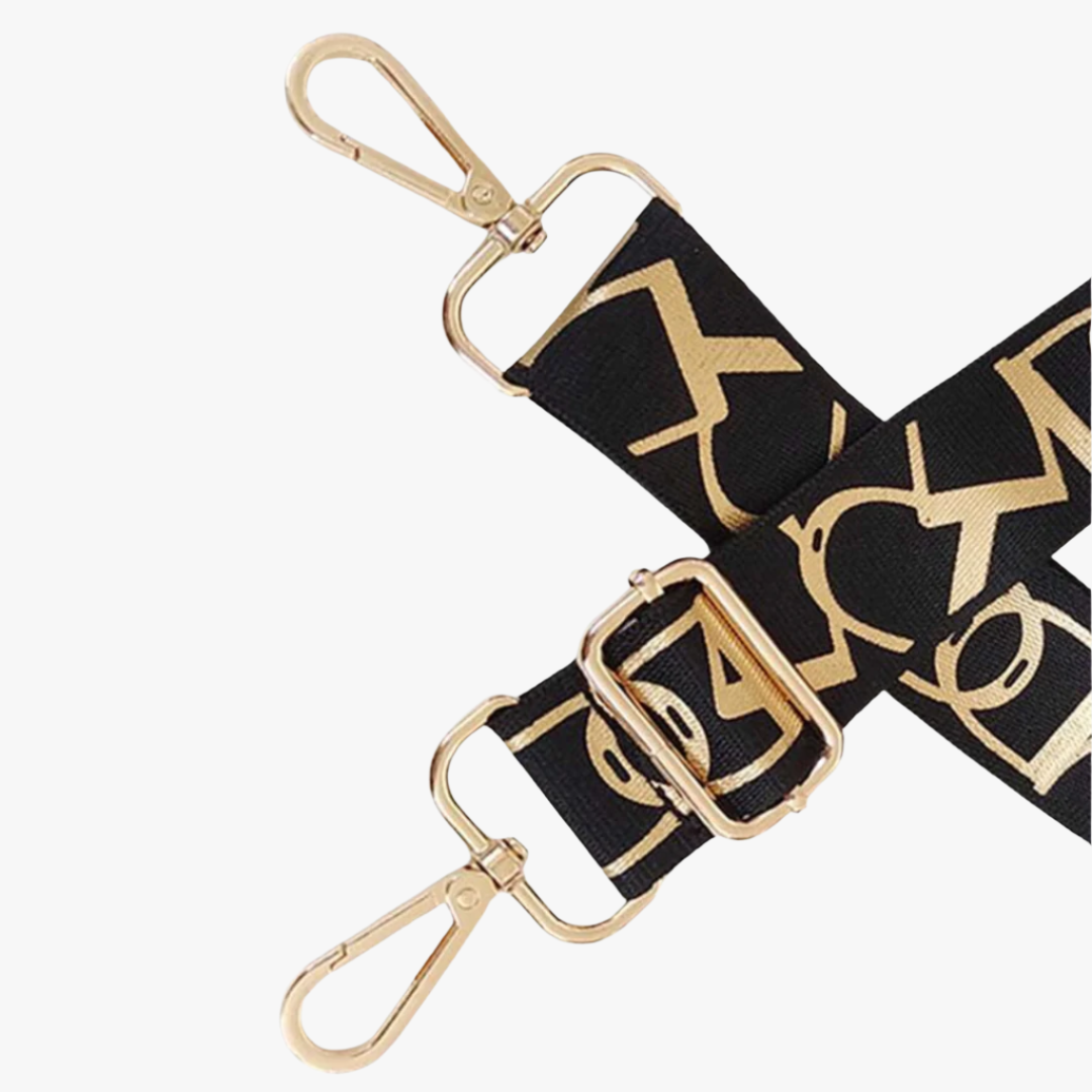 Trendy Letter Print Bag Strap