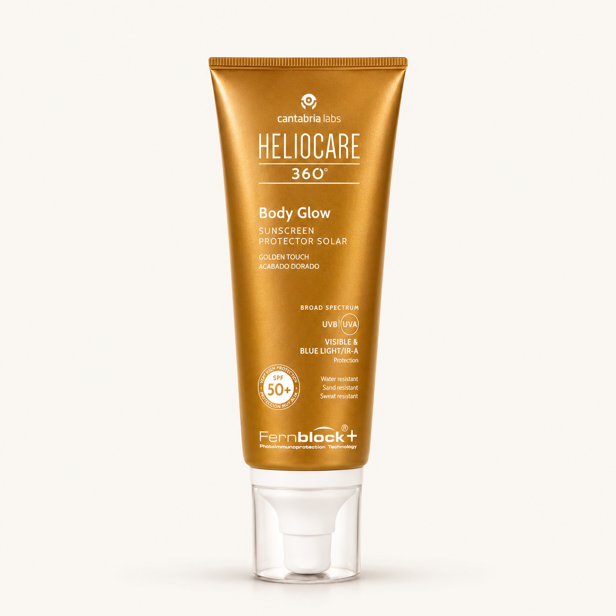 Heliocare 360° Body Glow SPF50 | Golden Touch Sunscreen | Radiant Glow Protection