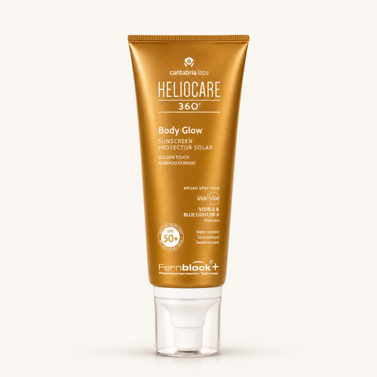 Heliocare 360° Body Glow SPF50 | Golden Touch Sunscreen | Radiant Glow Protection