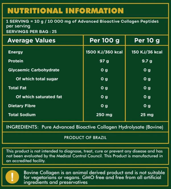 Revive - Glotrition Natural Bovine Collagen 250g