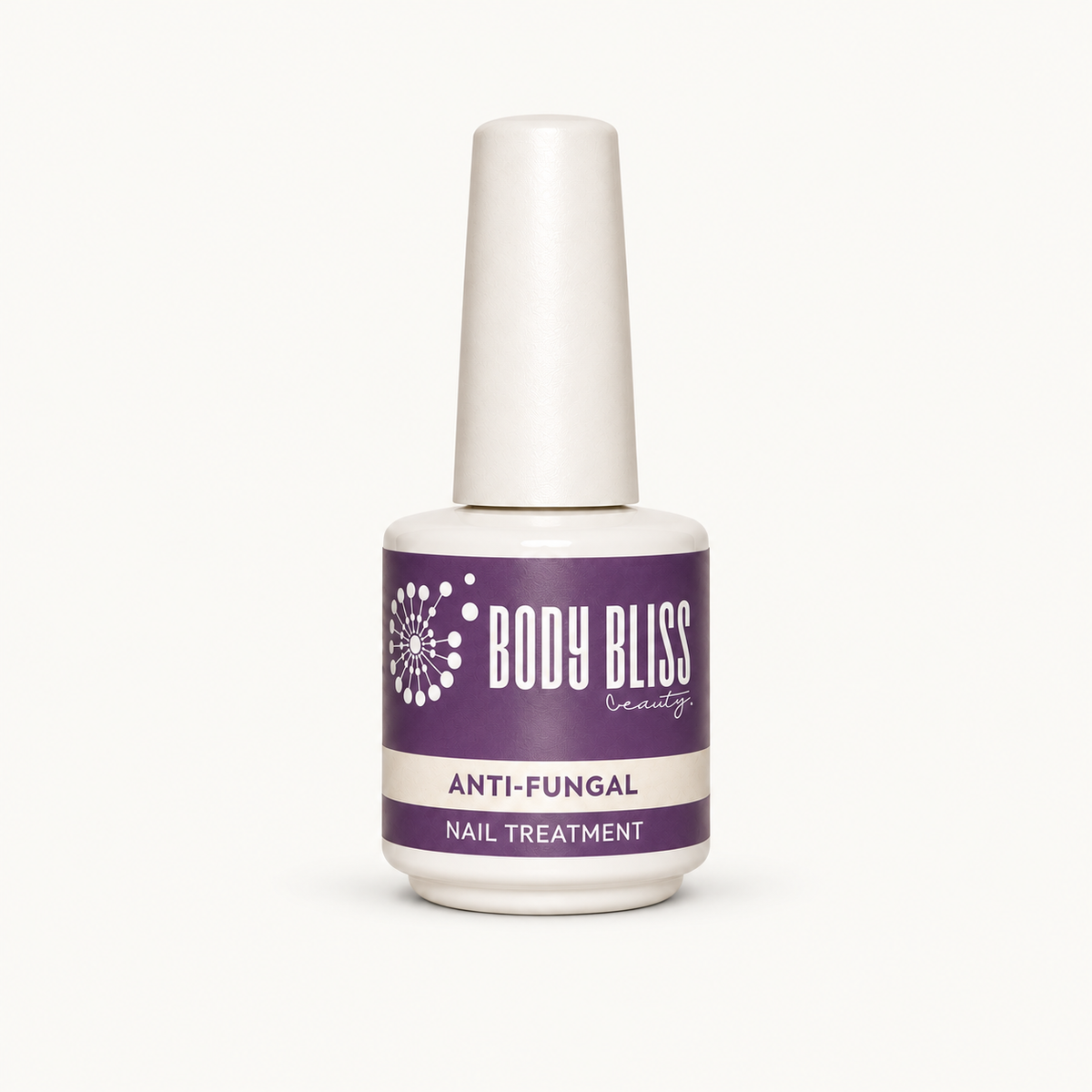 Body Bliss Anti Fungal Nail Treatment on warm ivory background