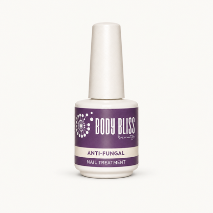 Body Bliss Anti Fungal Nail Treatment on warm ivory background