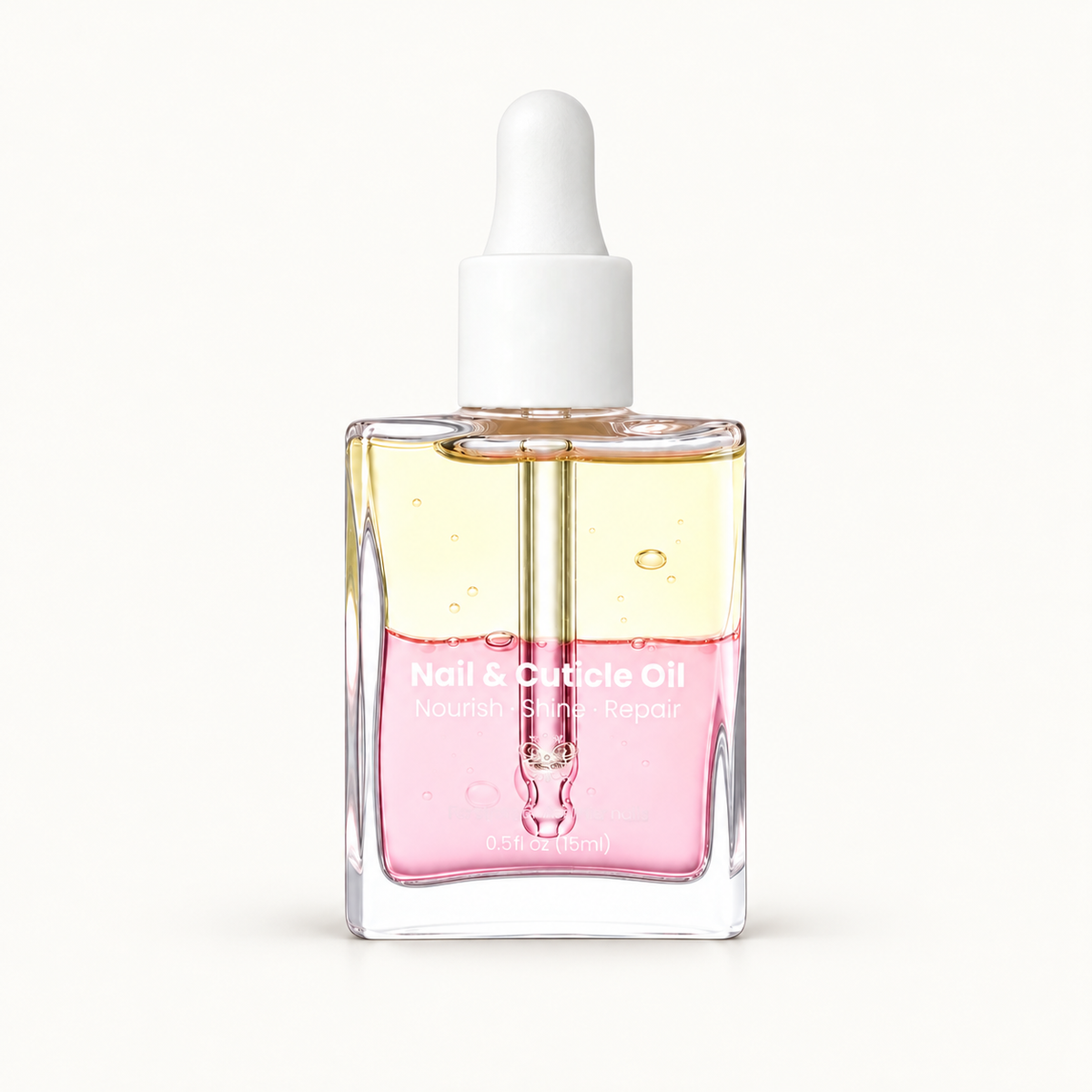 Cherry Blossom Nail and Cuticle Oil 15ml on warm ivory background