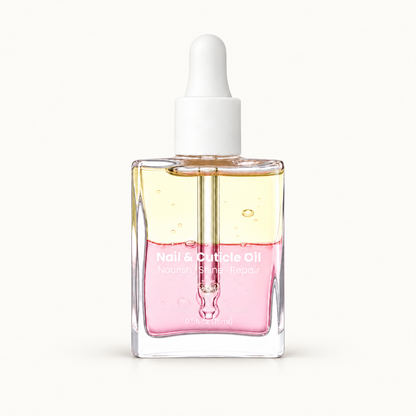 Cherry Blossom Nail and Cuticle Oil 15ml on warm ivory background