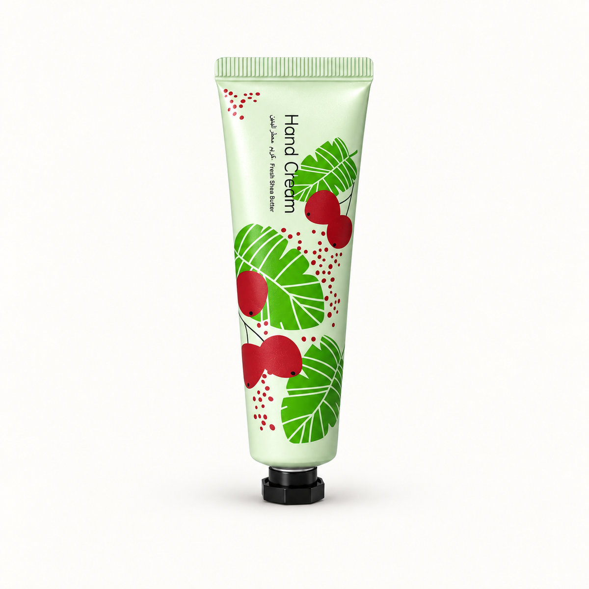 Fresh Shea Butter hand cream on warm ivory background
