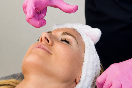 Brow threading treatment at Body Bliss Beauty