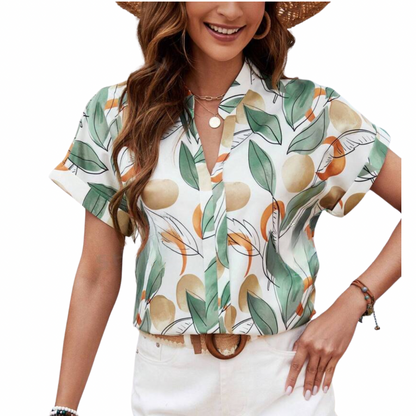 Botanical Print Short Sleeve (Large)