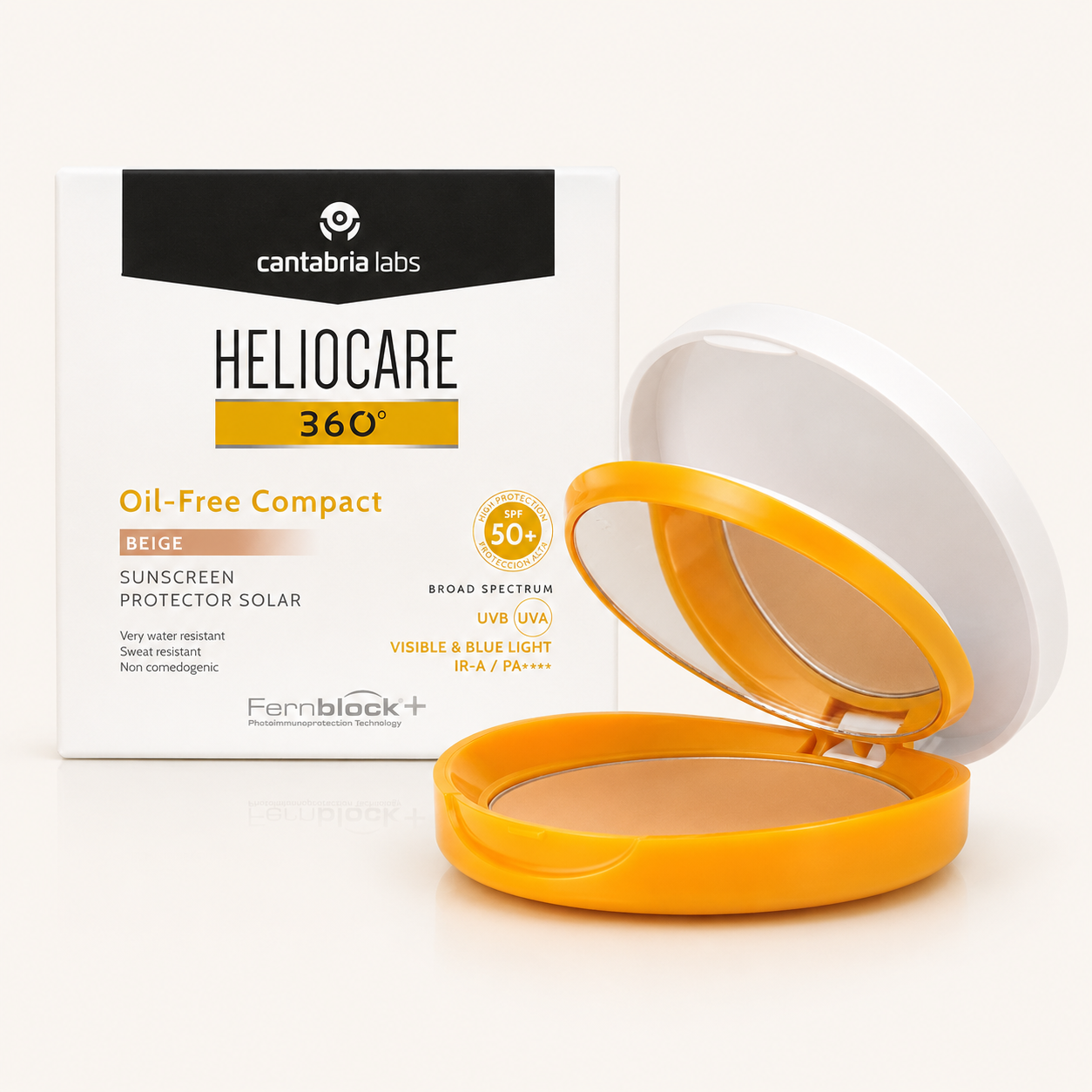 Heliocare - 360 Oil Free Compact SPF50+ - Beige