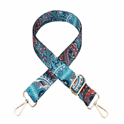 Multi Print Mint Bag Strap