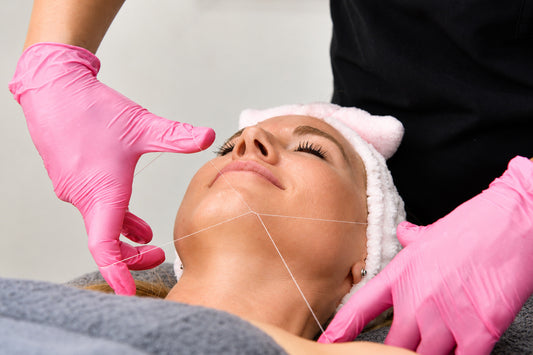 Facial threading treatment at Body Bliss Beauty
